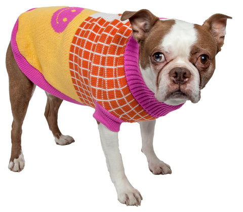 Image of Lovable-Bark Heavy Knit Ribbed Fashion Pet Sweater