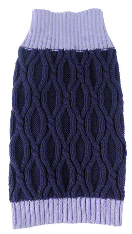 Image of Oval Weaved Heavy Knitted Fashion Designer Dog Sweater