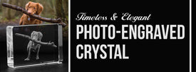 Personalized Pet Art - Laser Engraved Crystal