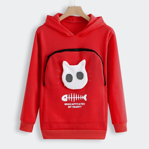 Image of SWEATSHIRT ANIMAL POUCH HOOD TOPS