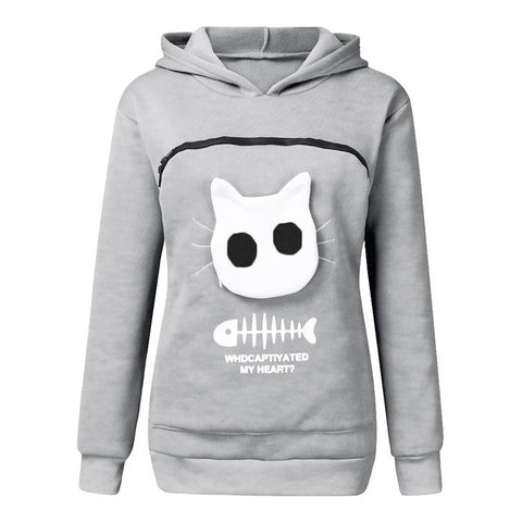 Image of SWEATSHIRT ANIMAL POUCH HOOD TOPS