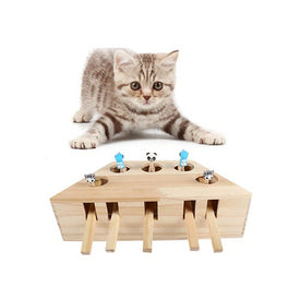 Wooden Cat Whack