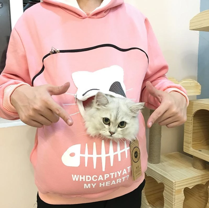 SWEATSHIRT ANIMAL POUCH HOOD TOPS
