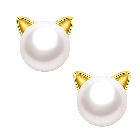 Pet Freaks Pearl Earrings
