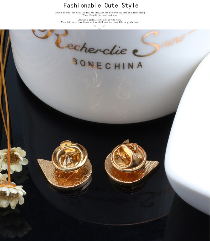 Ying Yang Kitty Pins