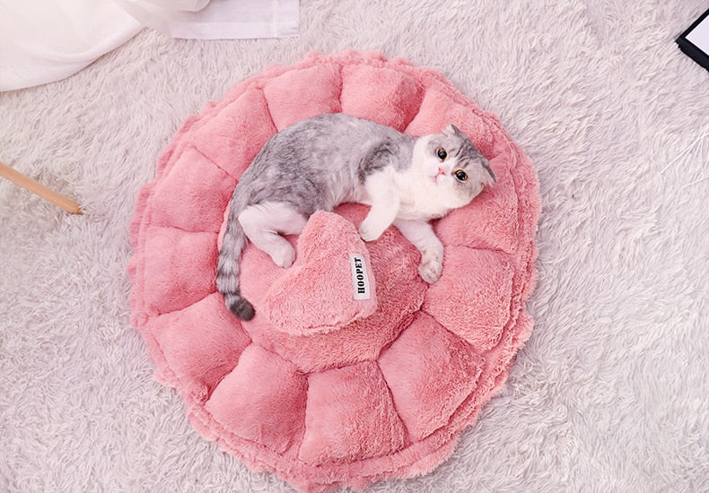 Pink Comfy Cute Cat Bed 50% OFF