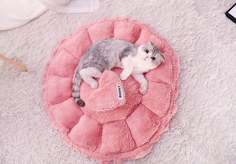 Image of Pink Comfy Cute Cat Bed 50% OFF