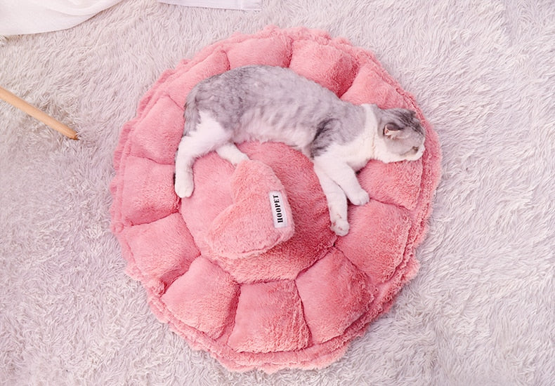 Pink Comfy Cute Cat Bed 50% OFF