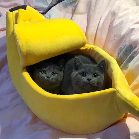 Image of Banana Cat Bed Black Friday Special-50% Off While Supplies Last!