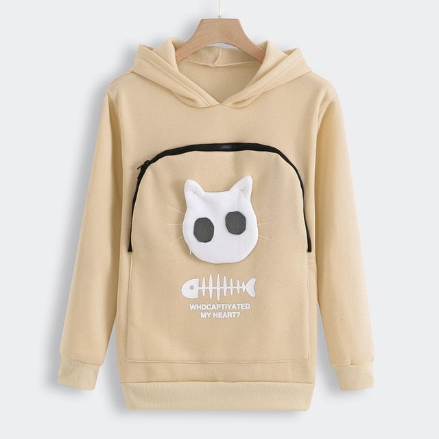 SWEATSHIRT ANIMAL POUCH HOOD TOPS