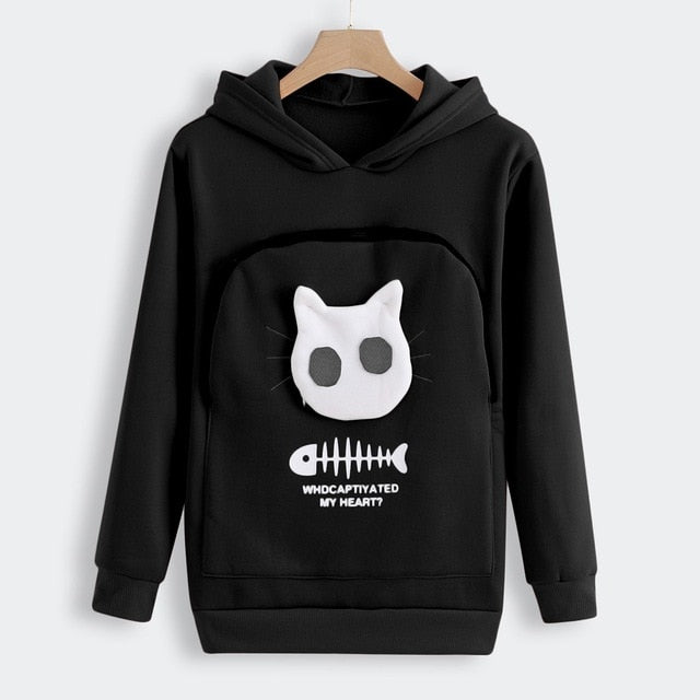 SWEATSHIRT ANIMAL POUCH HOOD TOPS