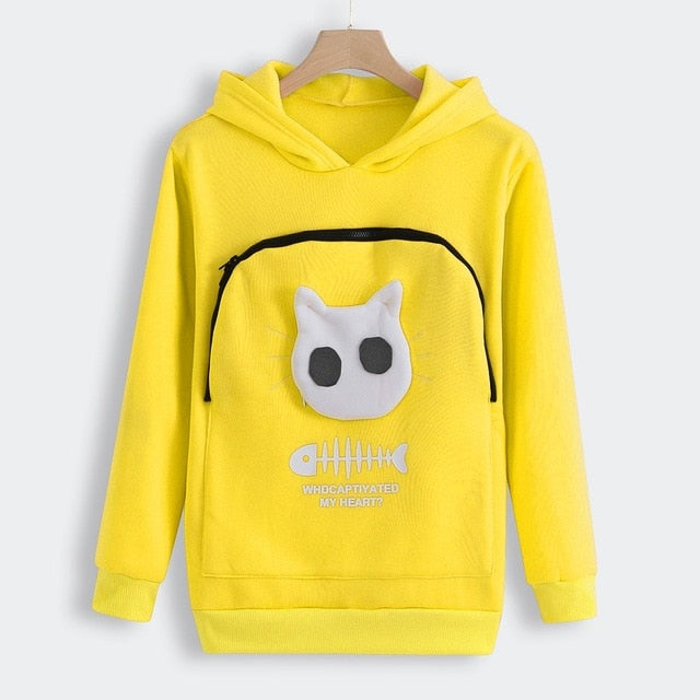 SWEATSHIRT ANIMAL POUCH HOOD TOPS