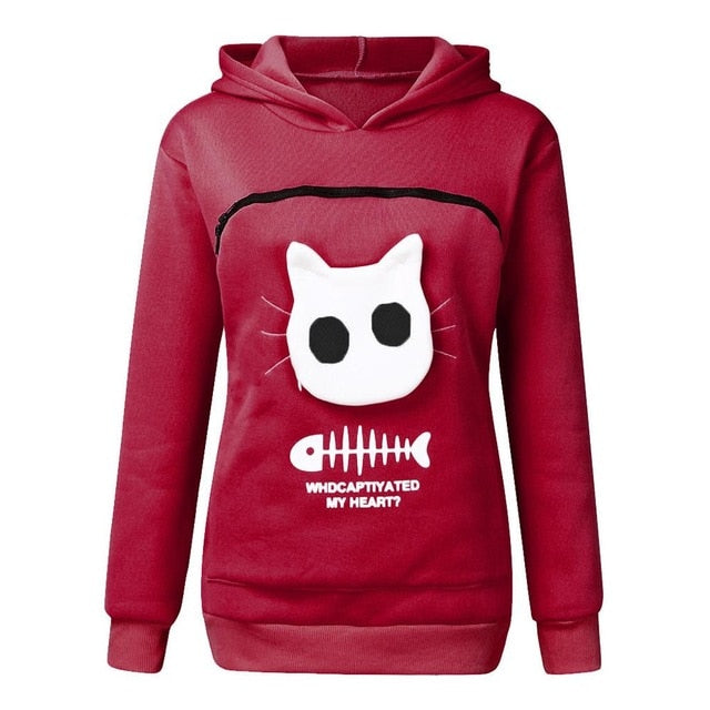 SWEATSHIRT ANIMAL POUCH HOOD TOPS