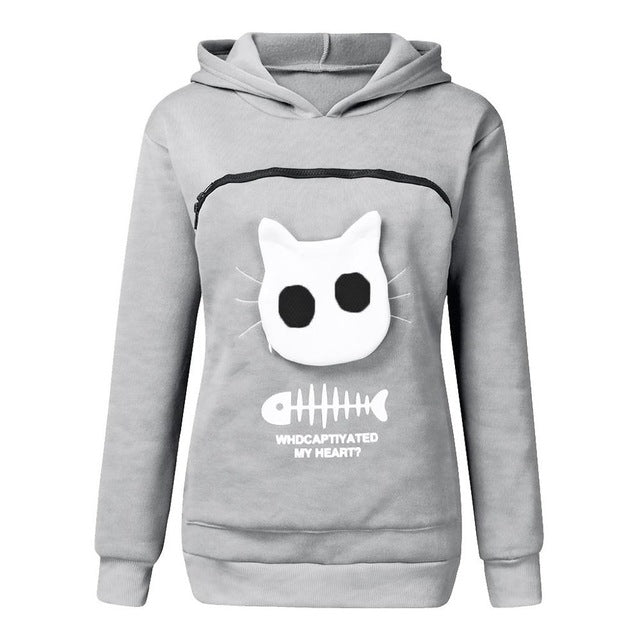 SWEATSHIRT ANIMAL POUCH HOOD TOPS