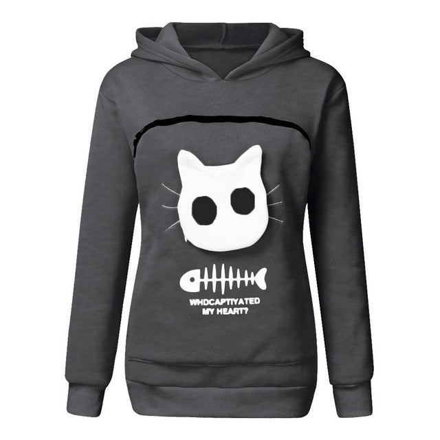 SWEATSHIRT ANIMAL POUCH HOOD TOPS
