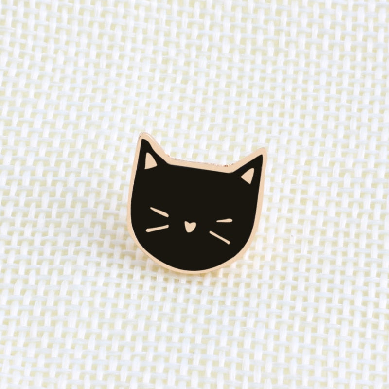 Ying Yang Kitty Pins