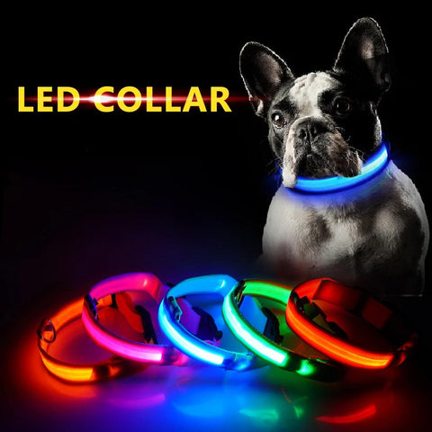 PET FREAKS LED DOG COLLAR - USB CHARGING BLACK FRIDAY SALE 50% OFF
